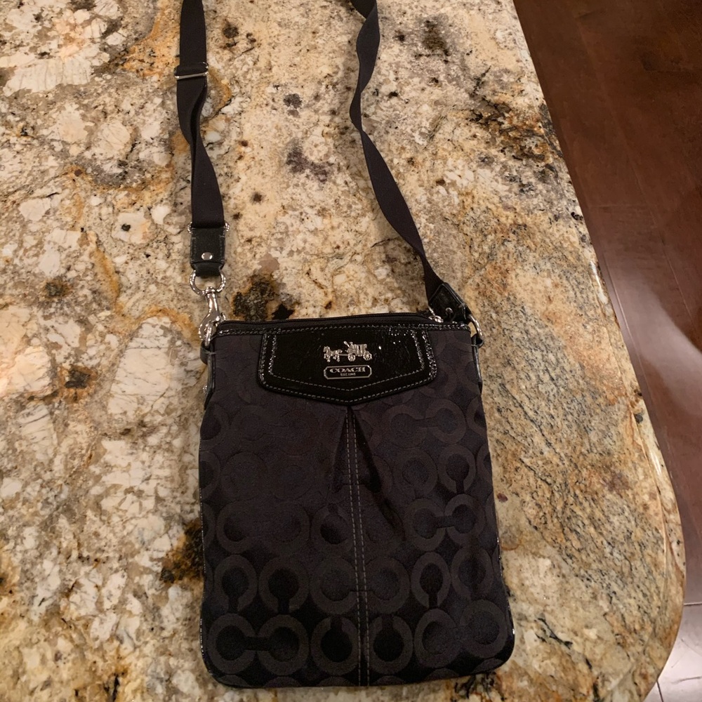 Coach cross body black bag